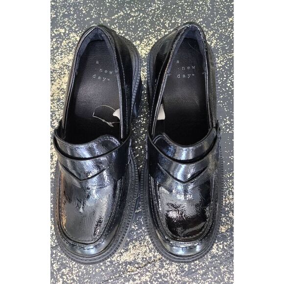 A New Day size 6.5 Chunky black loafer heels! - Picture 8 of 8